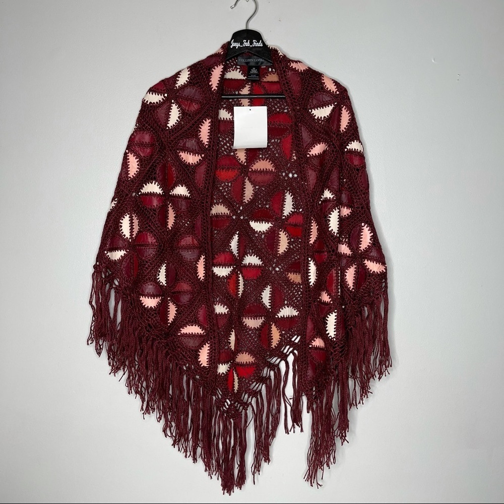 Colleen Lopez Accessories | Colleen Lopez Genuine leather/suede crochet …